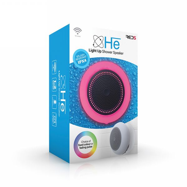 H.e Light Up Shower Speaker v2