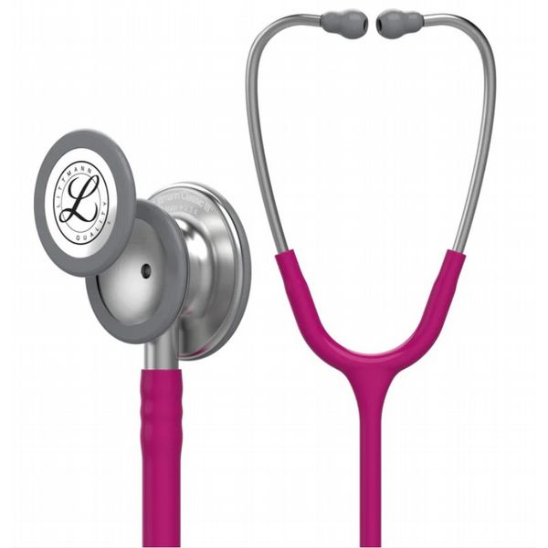 3M Littmann Classic III Stethoscope, 27 inch� Standard Finish -Raspberry� Tube