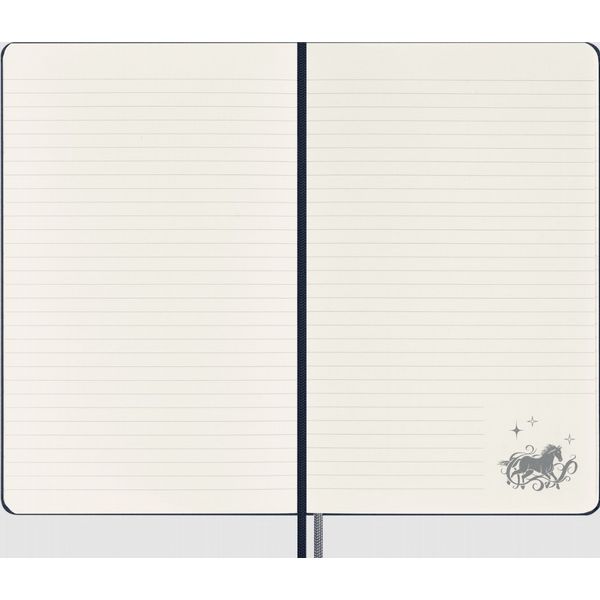 Moleskine Wizarding World Harry Potter Spells Collection Patronum Notebook: Ruled Notebook with Phosphorescent Hardcover and Custom Endpapers