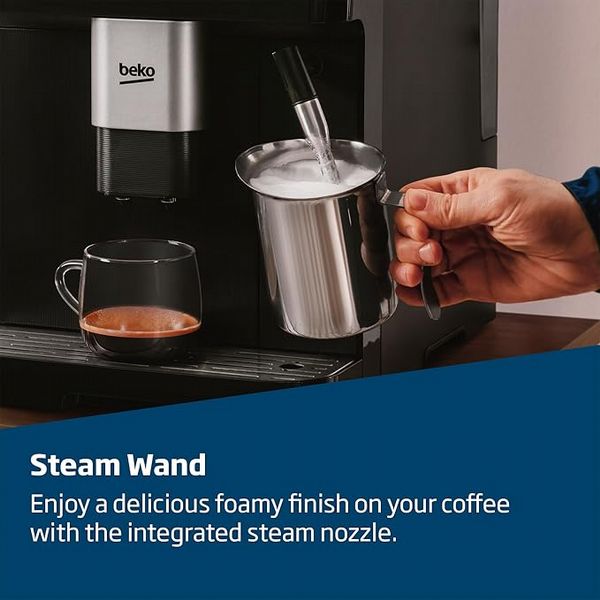Beko Caffeexperto Automatic Bean To Cup Machine With Steam Wand