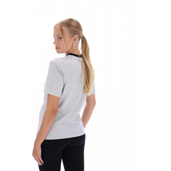 Fila PRIA TEE WITH CONTRAST COLLAR Womens - Grey Marl/Black