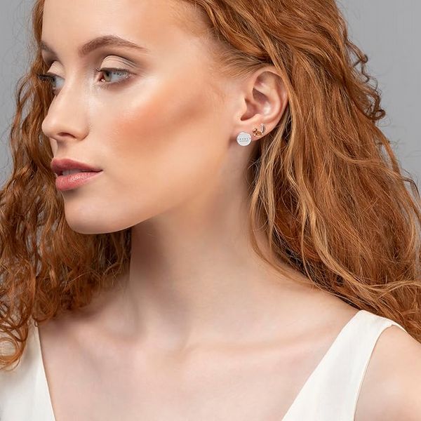 Radley Ladies 18ct Rose Gold & Silver Plated 'Moon & Stars' Earrings