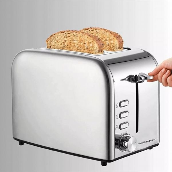 Hamilton Beach Rise Polished Kettle and 2 Slice Toaster