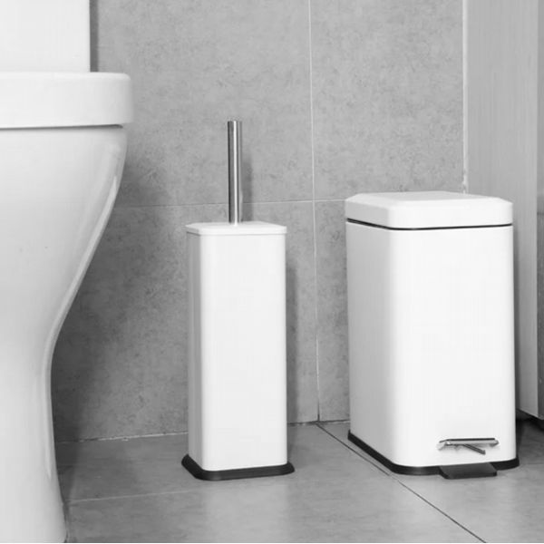 Jantex Slim Pedal Bin White 5Ltr