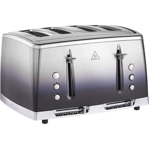 Russell Hobbs Eclipse Breakfast Bundle - Midnight Blue Kettle & 4 Slice Toaster