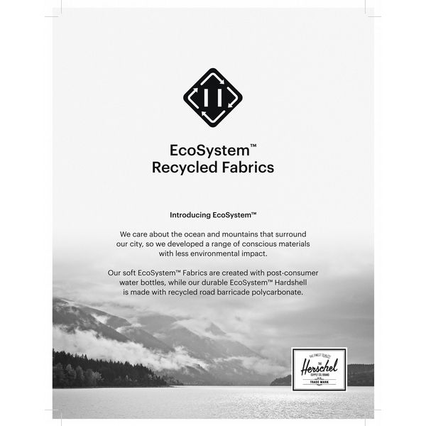 Herschel Roll Top Backpack Black