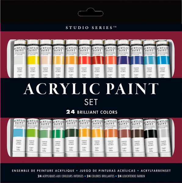 Peter Pauper Studio Series Acrylic Paint Set (24 colors)