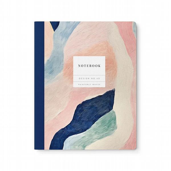 Ohh Deer Painterly Waves Kaleido Exercise Book (10x8)