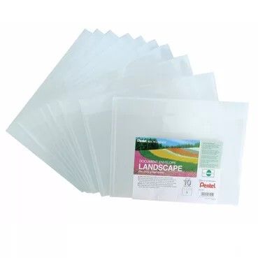 Pentel A4 document envelope � Transparent