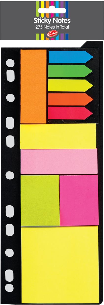 New Club Sticky Notes Multipack