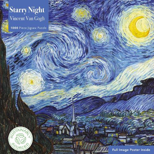 Adult Sustainable Jigsaw Puzzle Vincent van Gogh: The Starry Night: 1000-pieces. Ethical, Sustainable, Earth-friendly