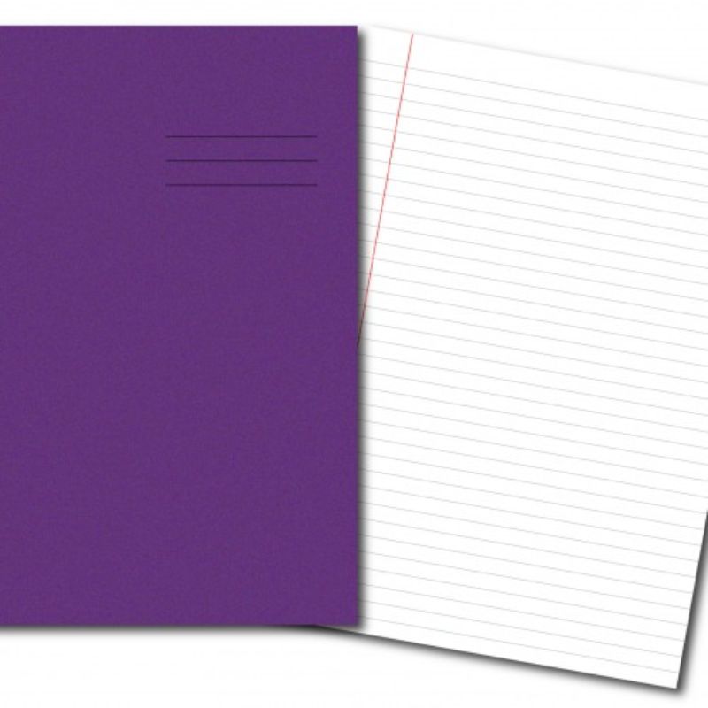 A4 Exercise Jotter Lined (8mm Feint & Margin)