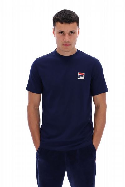 FILA ROGAN LARGE FBOX TEE MENS- FILA NAVY-S