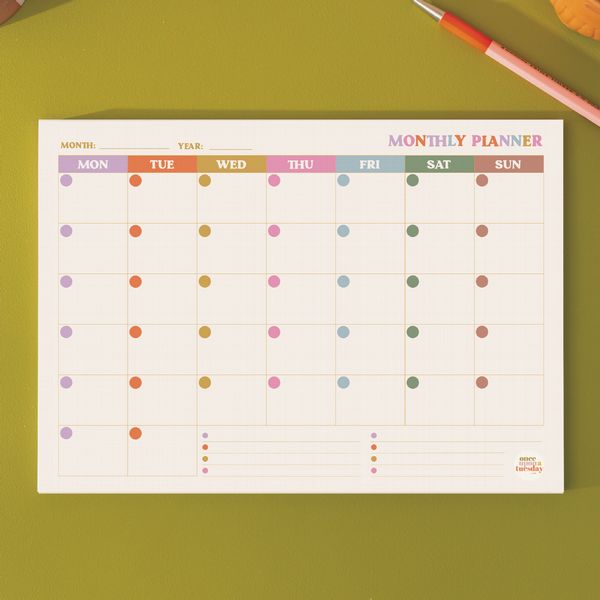 A4 Monthly Planner Pad | You Got This
