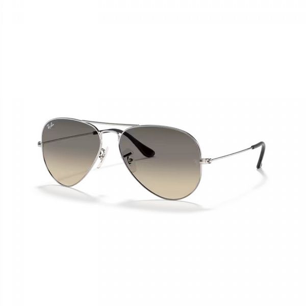 Rayban Aviator Large Metal Silver with Grey Gradient Lens