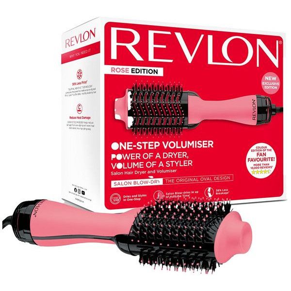 Revlon One Step Volumiser Hair Styler Rose Pink