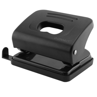 Q-Connect Medium Duty Hole Punch Black