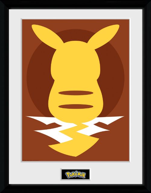 Pok�mon Pikachu Silhouette 25 30 x 40cm Framed Collector Print