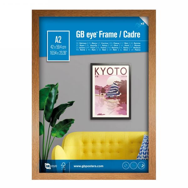 GB Eye Contemporary Wooden Oak Picture Frame - A2 - 42 x 59.4cm