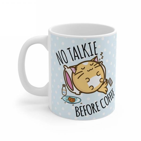 Fuzzballs No Talkie Before Coffee 320ml Ceramic Mug