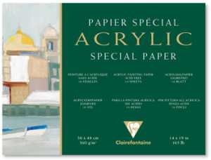 Claire Fontaine 10s Acrylic block - 360gsm - not glued 4 edges