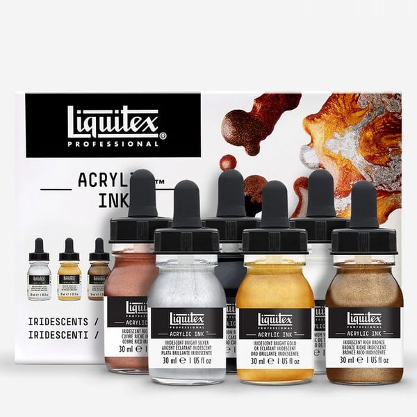 Liquitex : Professional : Acrylic Ink : Metallic Set