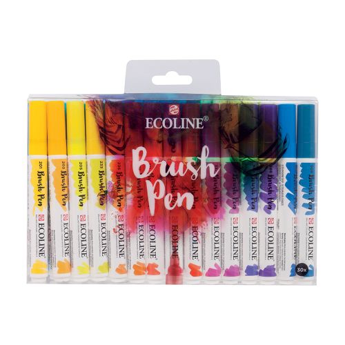 Royal Talens: Ecoline: Watercolour Brush Pen: Set of 30