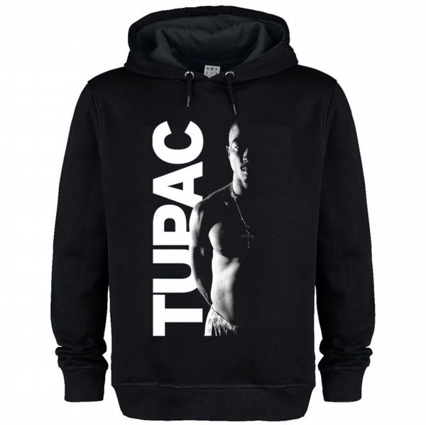 Tupac Shakur Amplified Black Large Hoodie Sweatshirt