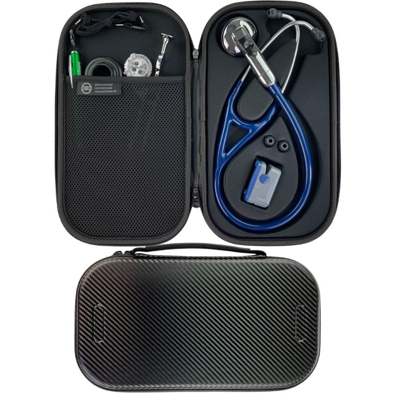 Pod Technical Cardiopod II Stethoscope Case for all Littmann Stethoscopes - All Black