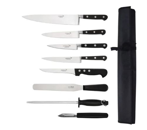 Deglon Sabatier Knife Set 8 Piece & Wallet