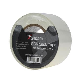 Precision SGR Sock Tape 38mm (Pack of 5) - White - Size 38mm x 20m